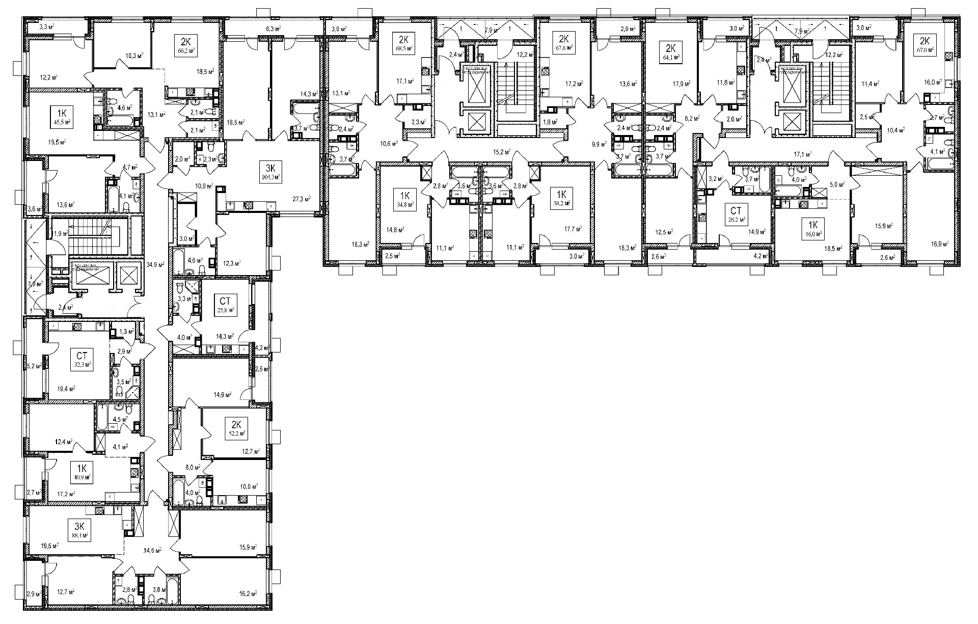 Этаж 12 - ЖК Подкова на Гагарина